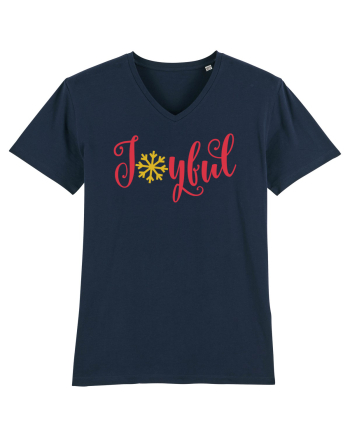 Joyful Xmas Red French Navy
