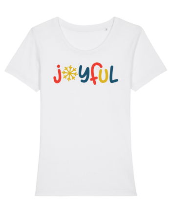 Joyful Xmas Yellow White