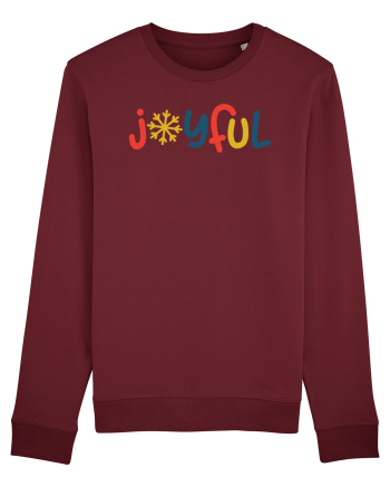 Joyful Xmas Yellow Burgundy