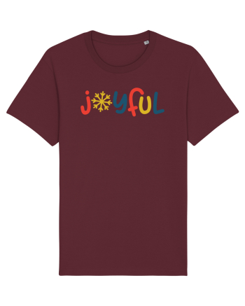 Joyful Xmas Yellow Burgundy