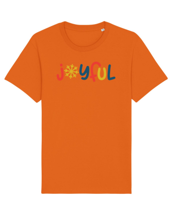 Joyful Xmas Yellow Bright Orange