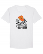 Favorite Flip Flops Tricou mânecă scurtă guler larg Bărbat Skater