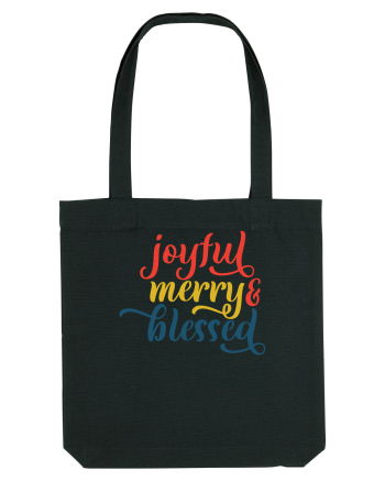 Joyful Merry Blessed Black