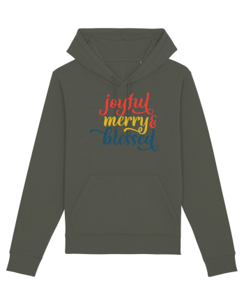 Joyful Merry Blessed Khaki