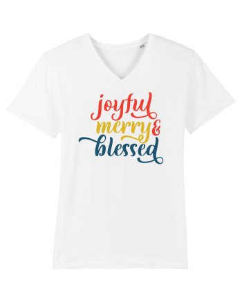 Joyful Merry Blessed White