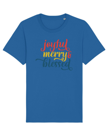 Joyful Merry Blessed Royal Blue