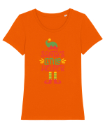 Santas Little Helper Tricou mânecă scurtă guler larg fitted Damă Expresser