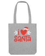 I love Santa Sacoșă textilă