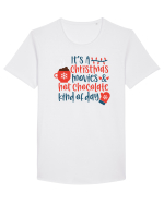 Its a Christmas Movies and Hot Cocoa Tricou mânecă scurtă guler larg Bărbat Skater