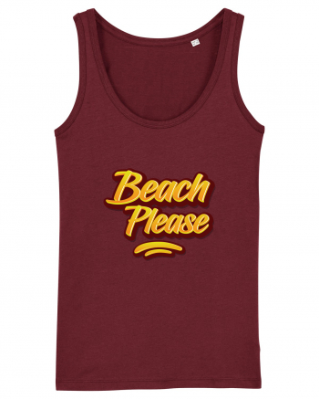 Beach Please 2 Burgundy