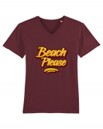 Beach Please 2 Tricou mânecă scurtă guler V Bărbat Presenter