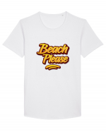 Beach Please 2 Tricou mânecă scurtă guler larg Bărbat Skater