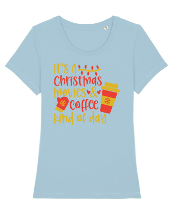 Xmas Coffee kind of Day Sky Blue