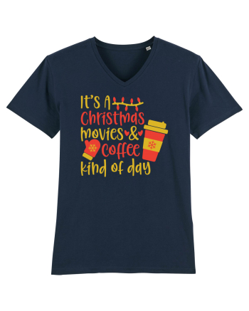 Xmas Coffee kind of Day French Navy
