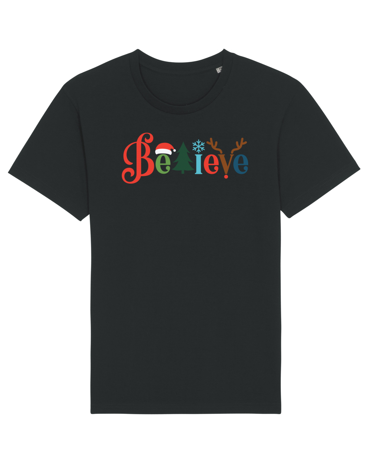 Tricou mânecă scurtă Unisex Rocker Black