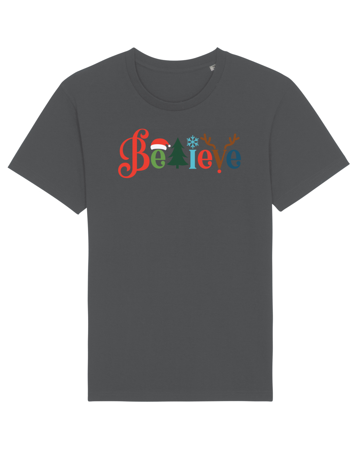 Tricou mânecă scurtă Unisex Rocker Anthracite
