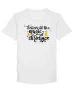 Believe in the magic of Xmas Tricou mânecă scurtă guler larg Bărbat Skater