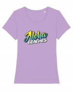 Aloha Beaches Tricou mânecă scurtă guler larg fitted Damă Expresser