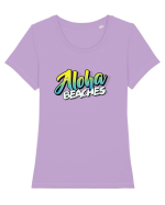 Aloha Beaches Tricou mânecă scurtă guler larg fitted Damă Expresser