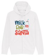 Milk for Santa Hanorac cu fermoar Unisex Connector