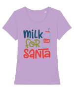 Milk for Santa Tricou mânecă scurtă guler larg fitted Damă Expresser
