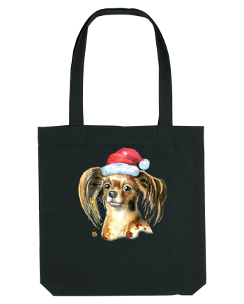 Cute Dog Santa Hat Black