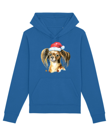 Cute Dog Santa Hat Royal Blue