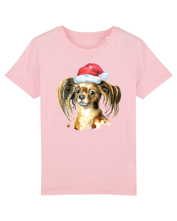 Cute Dog Santa Hat Cotton Pink