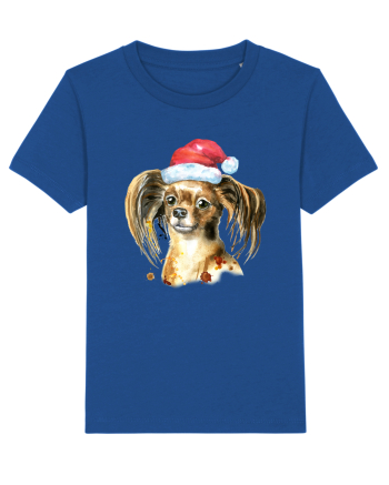 Cute Dog Santa Hat Majorelle Blue