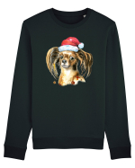 Cute Dog Santa Hat Bluză mânecă lungă Unisex Rise