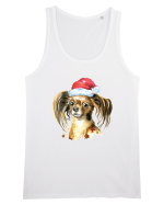 Cute Dog Santa Hat Maiou Bărbat Runs