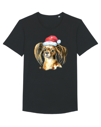 Cute Dog Santa Hat Black