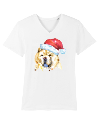Chow Chow Santa White