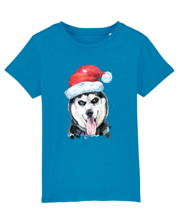 Husky Santa Hat Azur