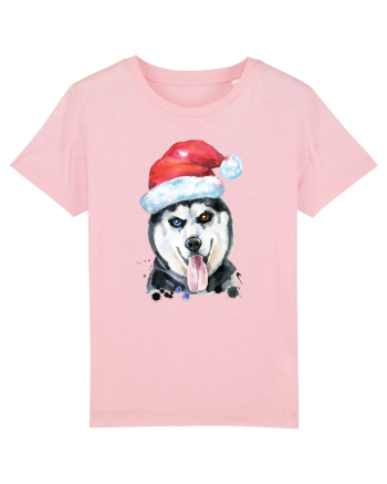 Husky Santa Hat Cotton Pink
