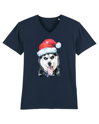 Husky Santa Hat French Navy