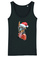 Doberman Santa Hat Maiou Damă Dreamer