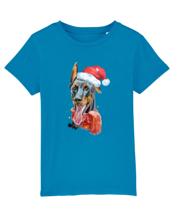 Doberman Santa Hat Azur