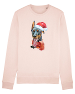 Doberman Santa Hat Bluză mânecă lungă Unisex Rise