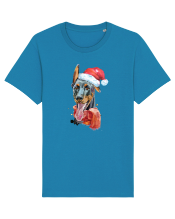 Doberman Santa Hat Azur
