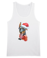Doberman Santa Hat Maiou Bărbat Runs