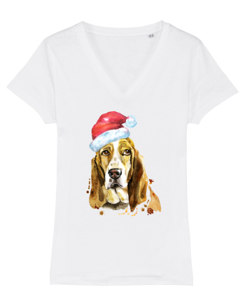 Droopy Dog Santa Hat White