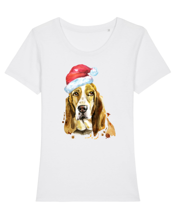 Droopy Dog Santa Hat White