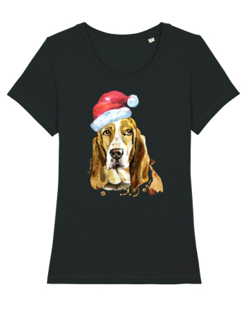 Droopy Dog Santa Hat Black