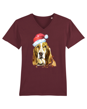Droopy Dog Santa Hat Burgundy