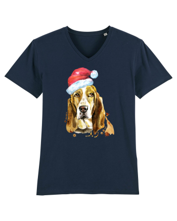 Droopy Dog Santa Hat French Navy