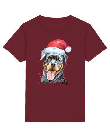 Rottweiler Santa Hat Burgundy