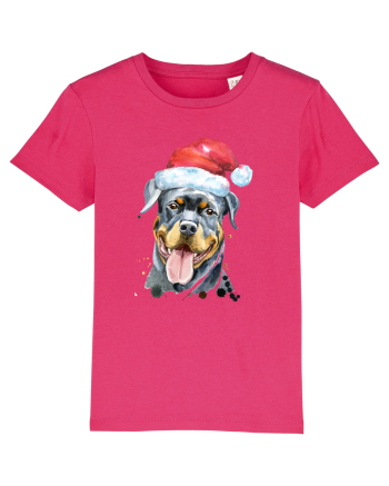 Rottweiler Santa Hat Raspberry