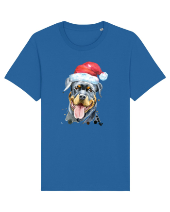 Rottweiler Santa Hat Royal Blue