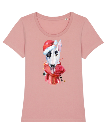 Bullterrier Santa Hat Canyon Pink